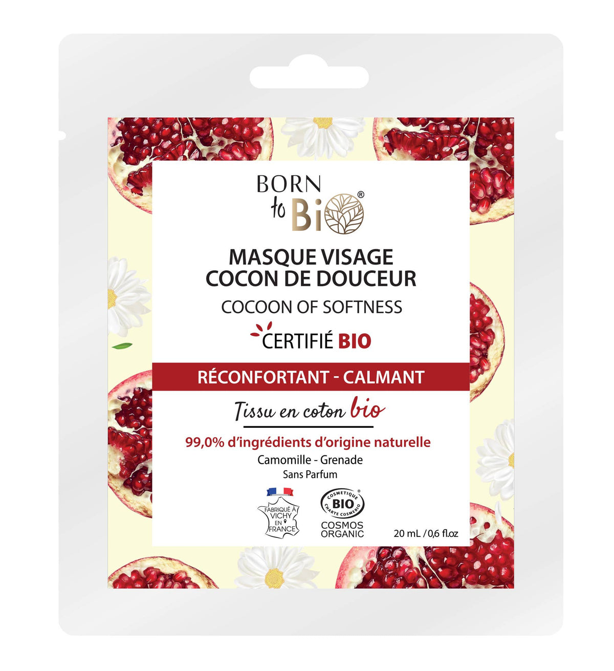 Born to Bio | Ansiktsmaske for Sensitiv Hud – Cocoon of Softness