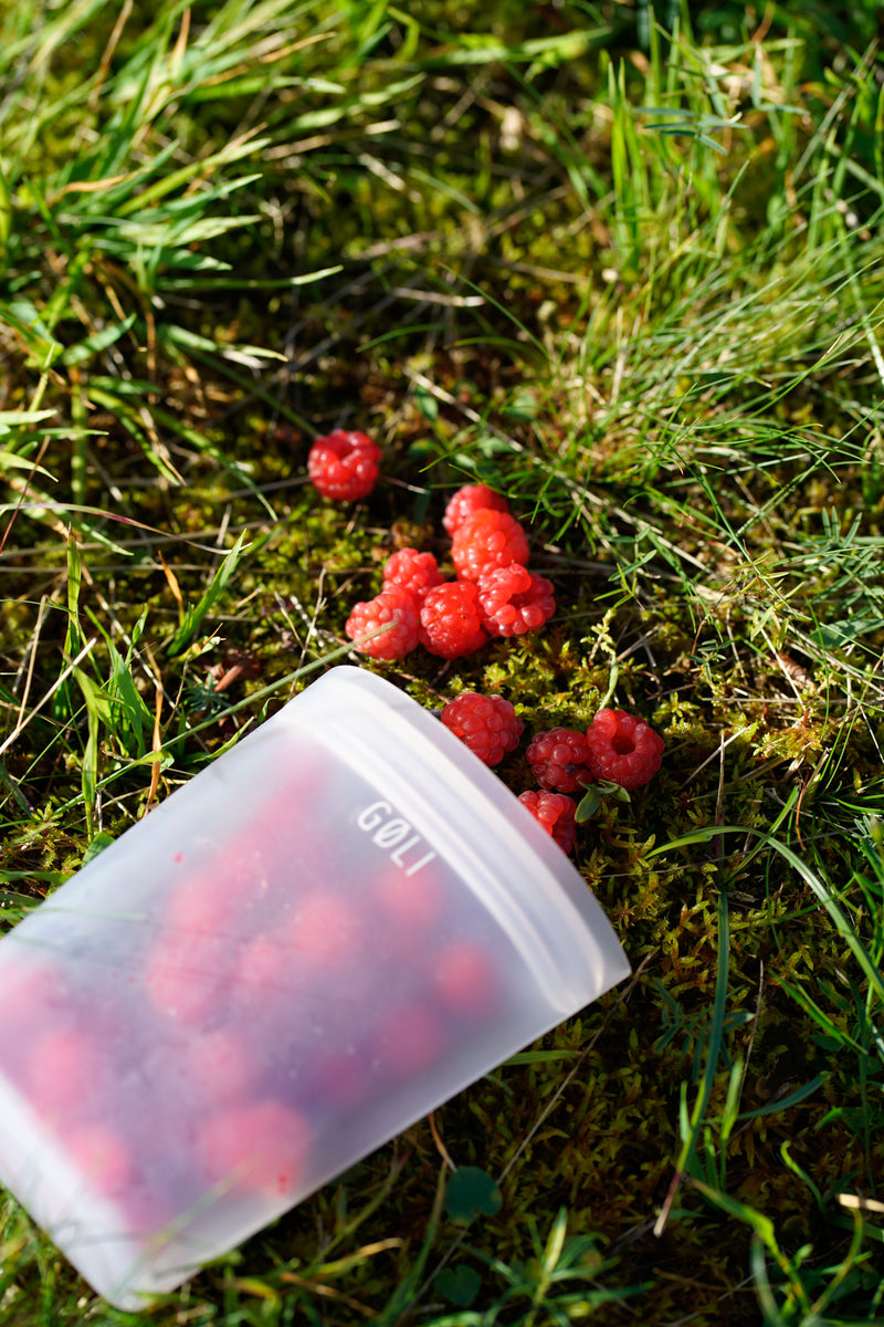 GØLI | Silikonpose til morsmelk, frukt og småporsjoner, 180 ml (220 ml) | Klar