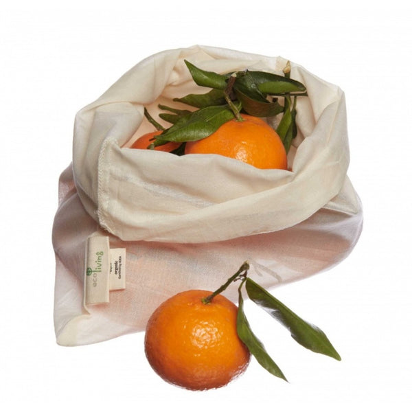 Lett Frukt- og Grønnsakspose – GOTS-sertifisert Økologisk Bomull | 33×28cm