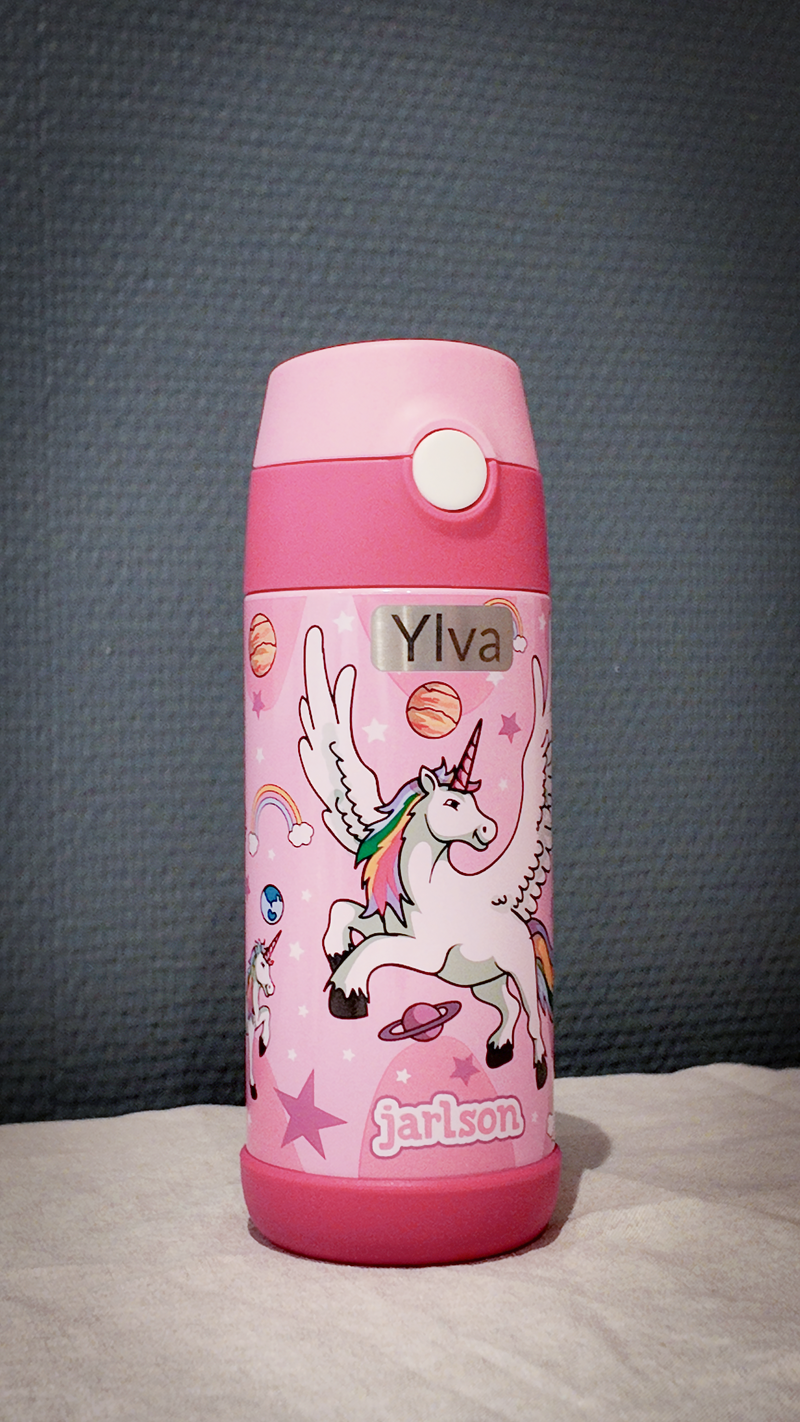 Jarlson | Drikkeflaske i Stål, Isolert, 350ml | "Unicorn"