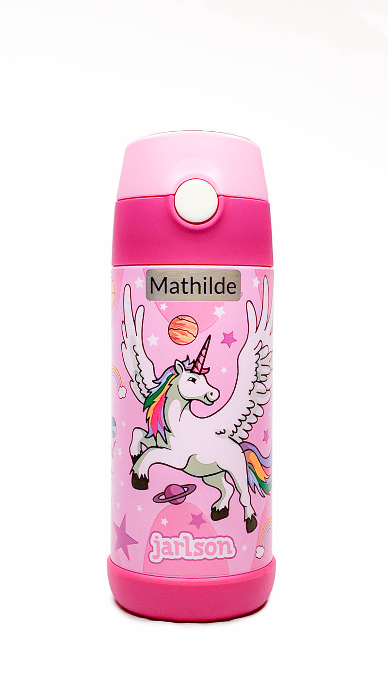Jarlson | Drikkeflaske i Stål, Isolert, 350ml | "Unicorn"