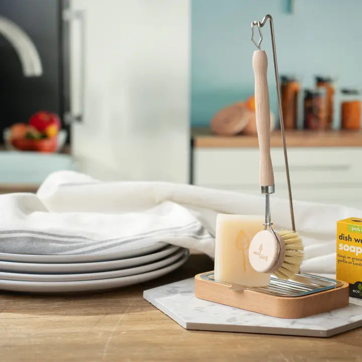 ecoLiving | Stativ til oppvaskbørste, 100% plastfritt