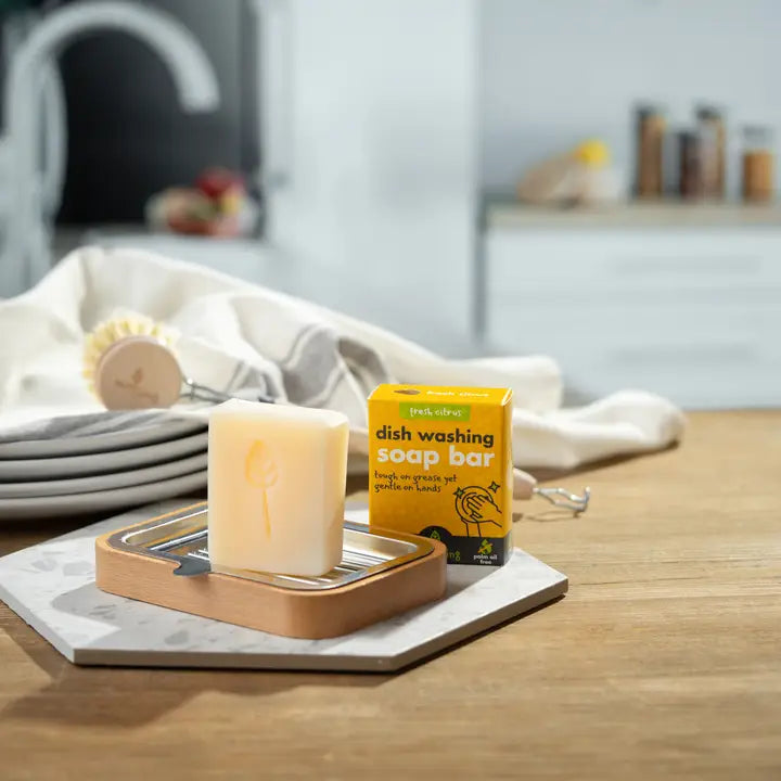 ecoLiving | Stativ til oppvaskbørste, 100% plastfritt