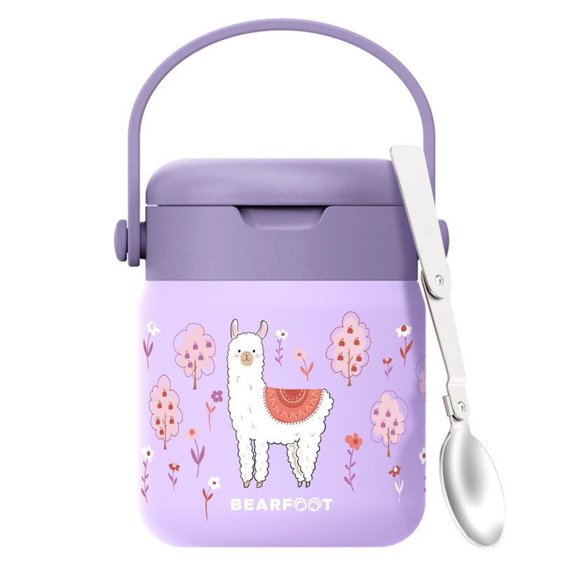 Bearfoot | Mattermos i Rustfritt Stål, 500 ml | Lilla, Lama