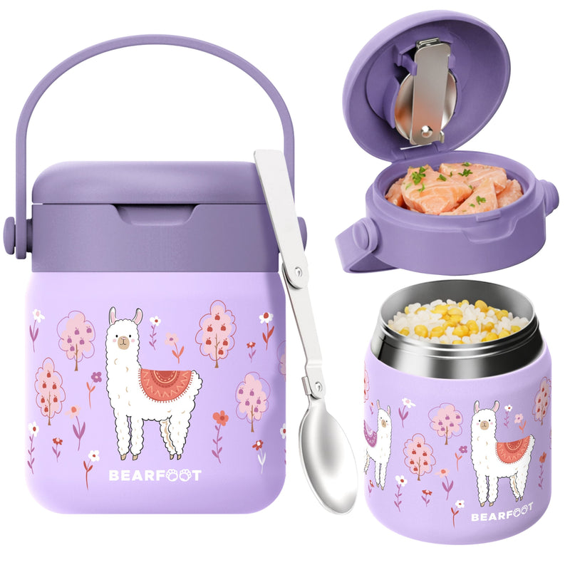 Bearfoot | Mattermos i Rustfritt Stål, 500 ml | Lilla, Lama