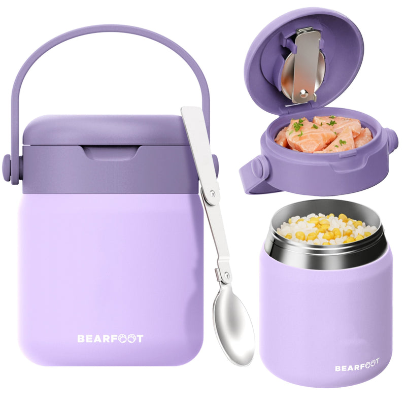 Bearfoot | Mattermos i Rustfritt Stål, 500 ml | Lilla
