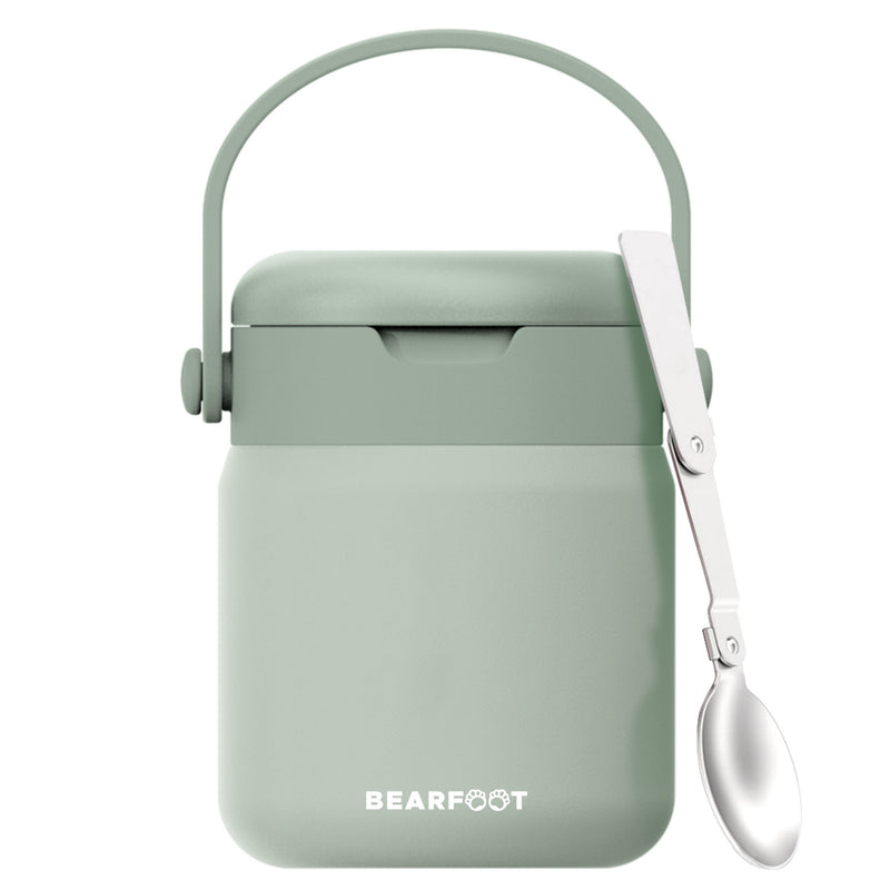 Bearfoot | Mattermos i Rustfritt Stål, 500 ml | Grønn