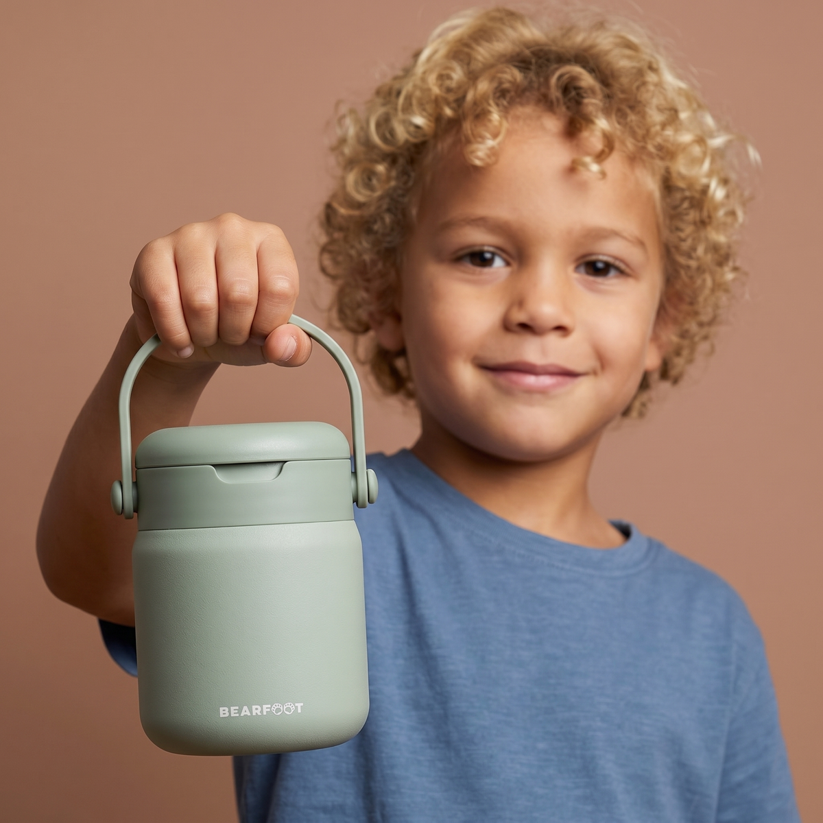 Bearfoot | Mattermos i Rustfritt Stål, 500 ml | Grønn