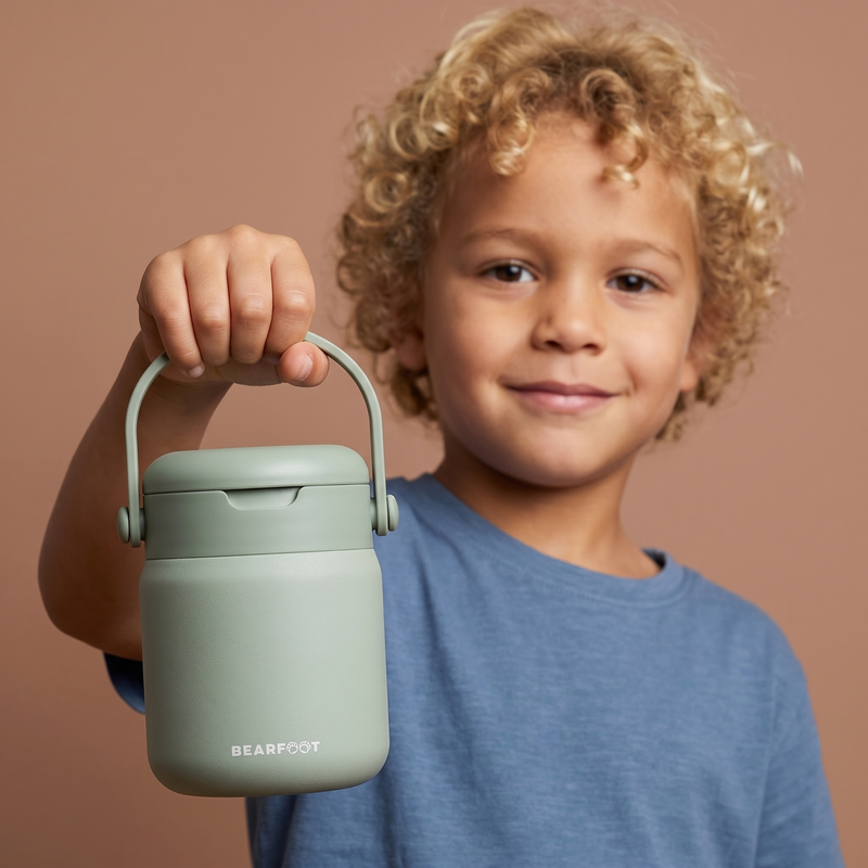 Bearfoot | Mattermos i Rustfritt Stål, 500 ml | Grønn