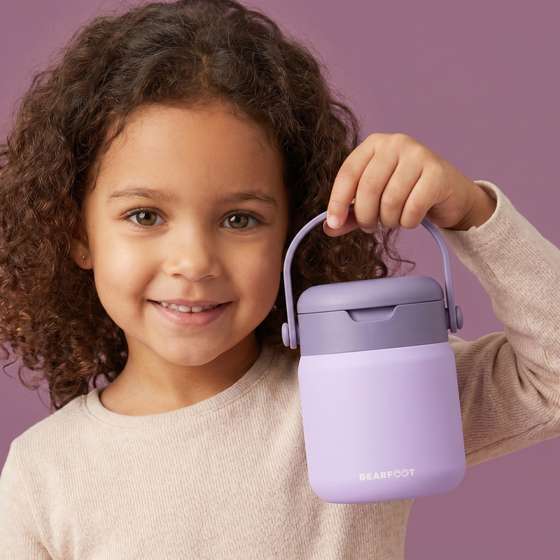 Bearfoot | Mattermos i Rustfritt Stål, 500 ml | Lilla