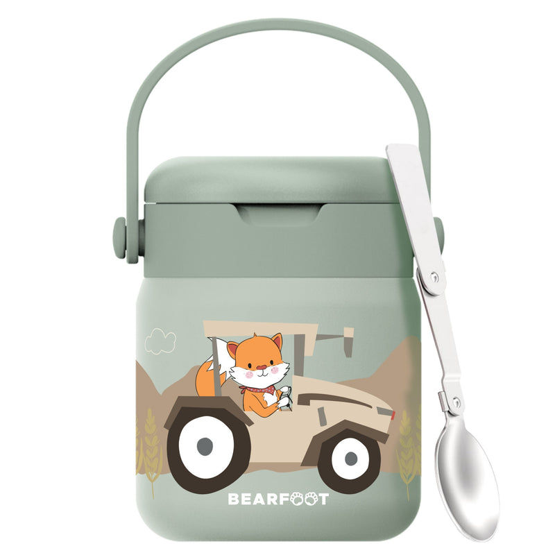 Bearfoot | Mattermos i Rustfritt Stål, 500 ml | Grønn, Rev i Traktor