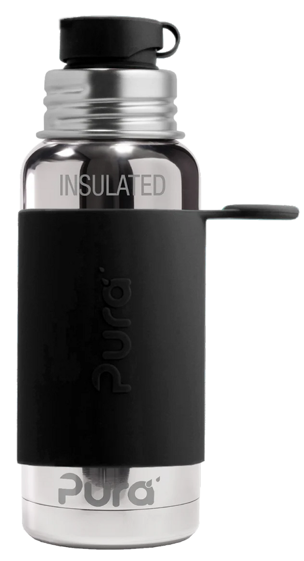 Pura | Sport Drikkeflaske, isolert, 475ml | Black