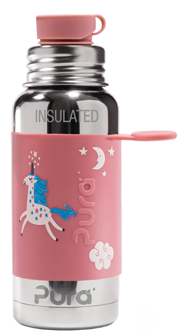 Pura | Sport Drikkeflaske, isolert, 475ml | Unicorn