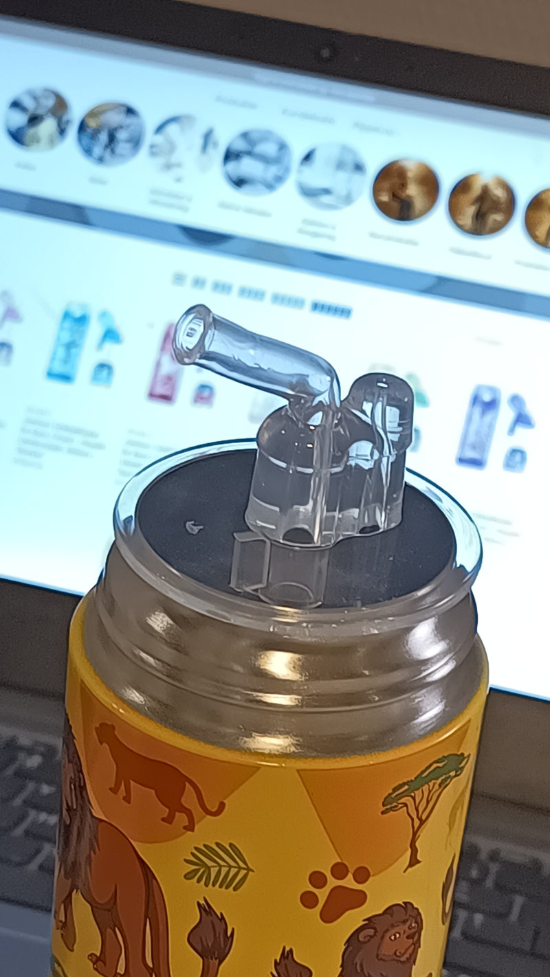 Jarlson | Drikkeflaske i Stål, Isolert, 350ml | "Dinosaurs"