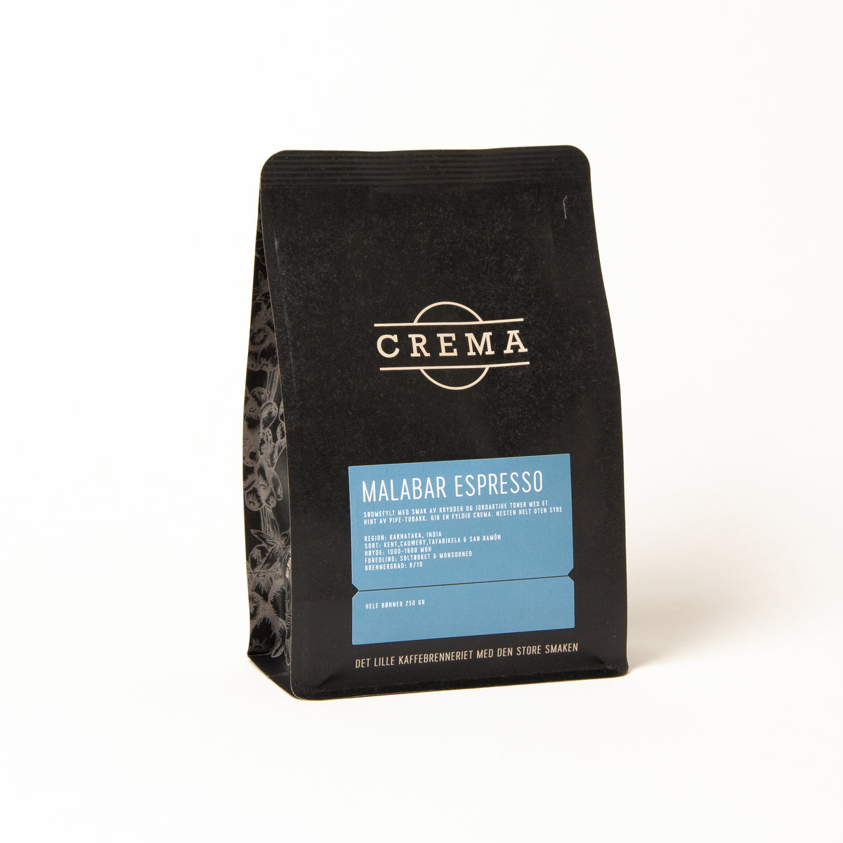 Crema | Kaffe Hele Bønner, Malabar Espresso, 250g