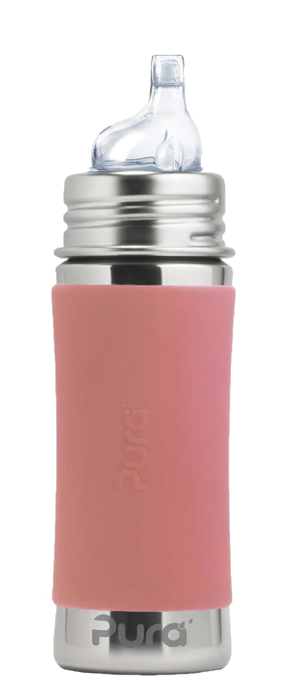 Pura | Kiki Sippy Bottle Drikkeflaske, 325ml | Rose