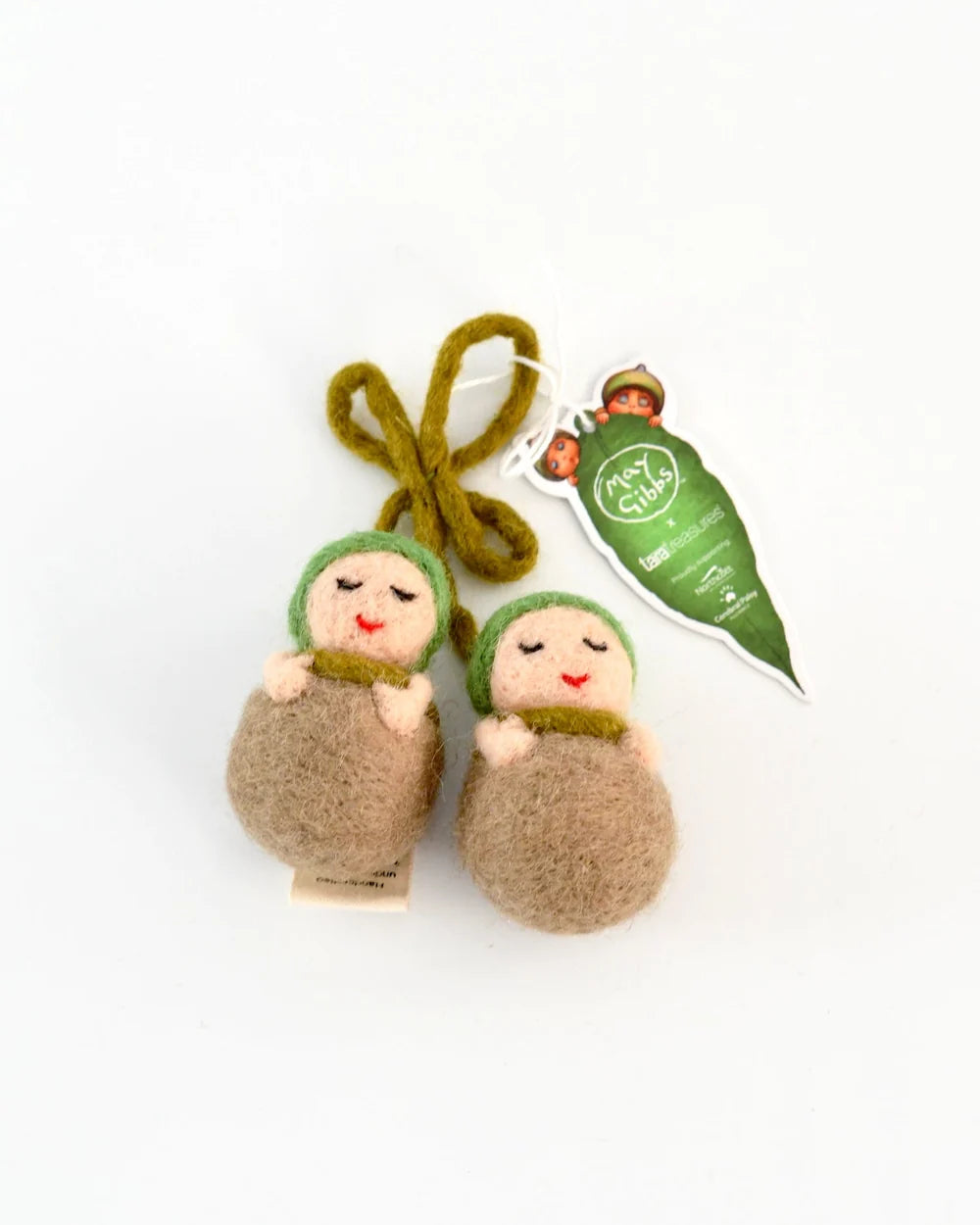 Tara Treasures | Eukalyptusbarn i tovet ull – ornament