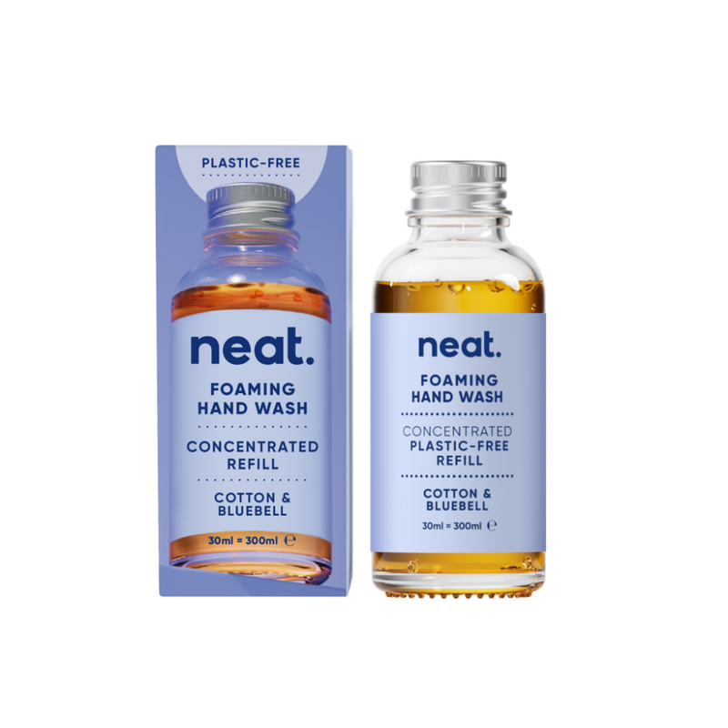 NEAT | Håndvask, Skummende, Refill av Konsentrat - "Cotton & Bluebell" | 30 ml = 300 ml