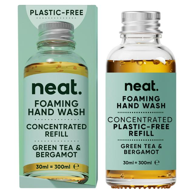 NEAT | Håndvask, Skummende, Refill av Konsentrat - "Green Tea & Bergamot" | 30 ml = 300 ml