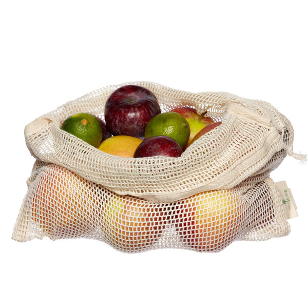 Nettingpose til Frukt & Grønt – GOTS-sertifisert Økologisk Bomull | 38×30cm