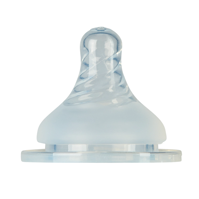 Mininor | Silikontutt i medisinsk silikon for glasståteflaske, 2pk | 0m, 3m, 6m, 9m+