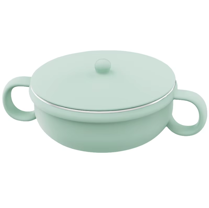 piips | Barneskål i Rustfritt Stål og Silikon, 250 ml - Dus Blå