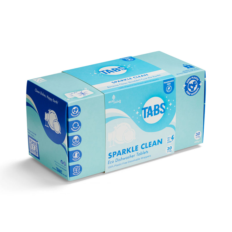 TABS | Oppvasktabletter, Tabletter for Oppvaskmaskin, 30 tabl. | Duftfri