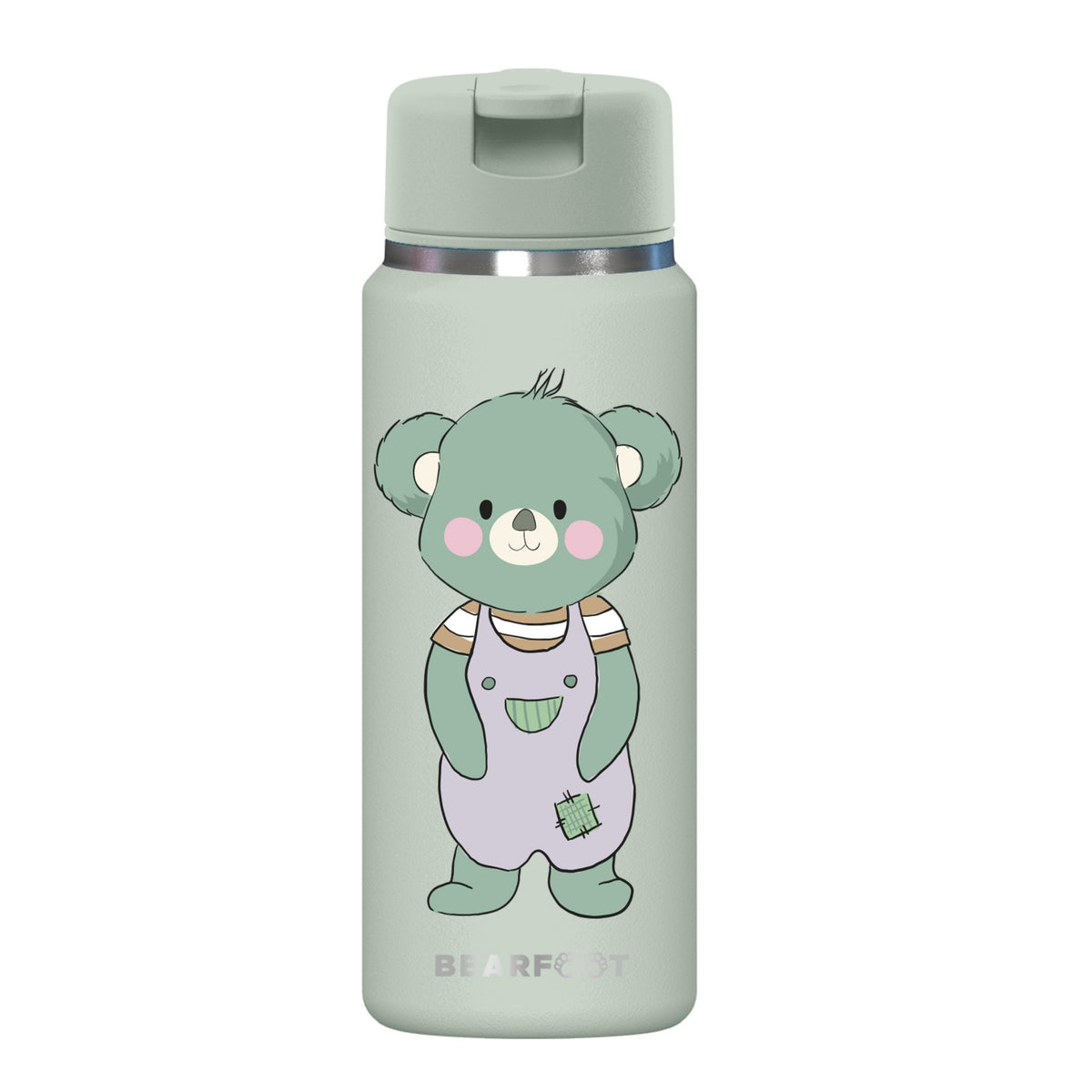 Bearfoot | Drikkeflaske i Rustfritt Stål, Isolert, TINY 200 ml | Grønn, Koala