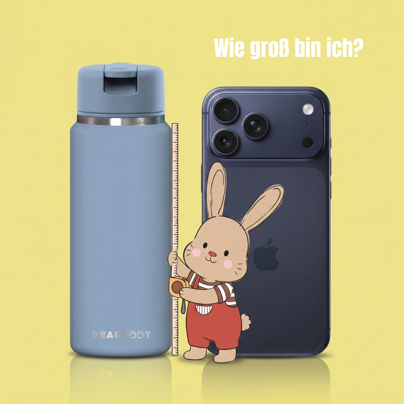 Bearfoot | Drikkeflaske i Rustfritt Stål, Isolert, TINY 200 ml | Blå