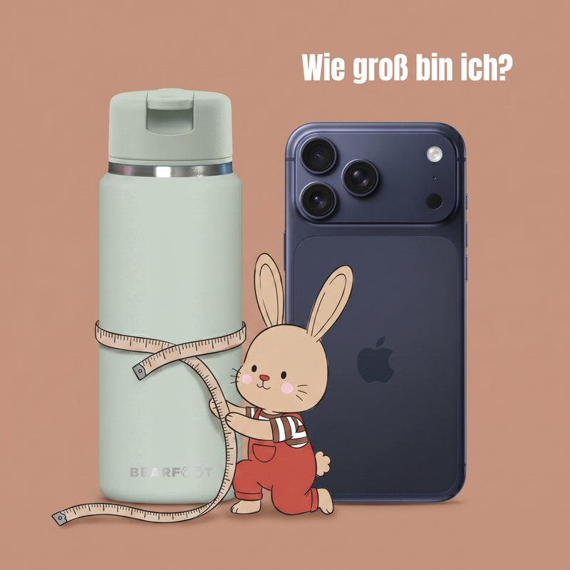Bearfoot | Drikkeflaske i Rustfritt Stål, Isolert, TINY 200 ml | Grønn