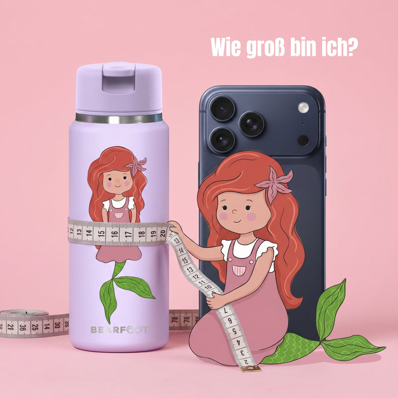 Bearfoot | Drikkeflaske i Rustfritt Stål, Isolert, TINY 200 ml | Lilla, Havfrue