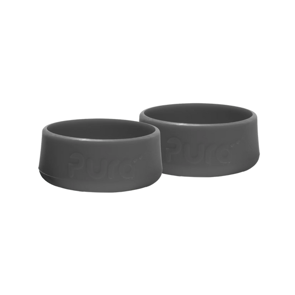 Pura | KIKI Bumper, beskyttelse til stålflaske, 2pk | Slate