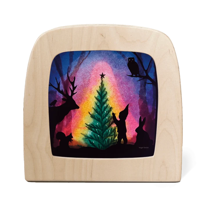 Toverlux | Vogel Geluk - Christmas Tree Silhouette