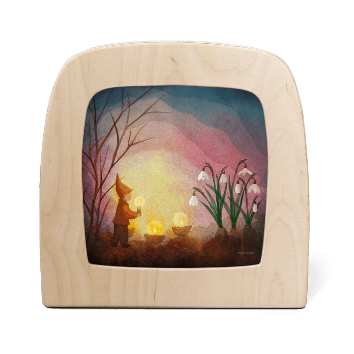 Toverlux | Vogel Geluk - Kindling Spring Silhouette