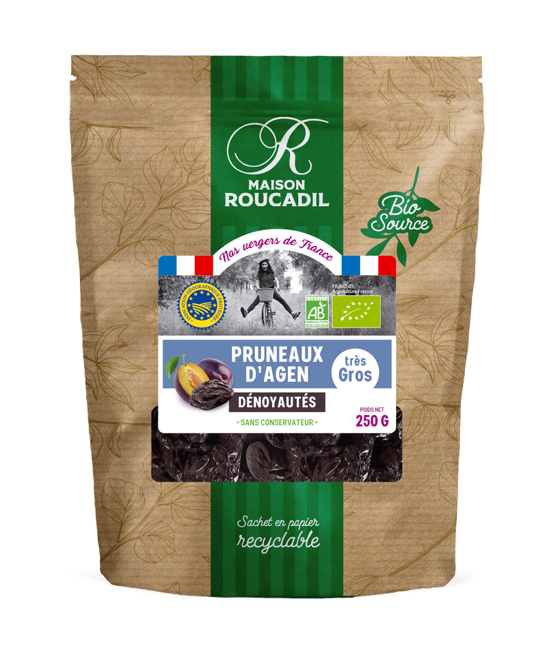 Maison Roucadil | Økologiske Agen-svisker, Stenfrie og Ekstra Store - 250 g