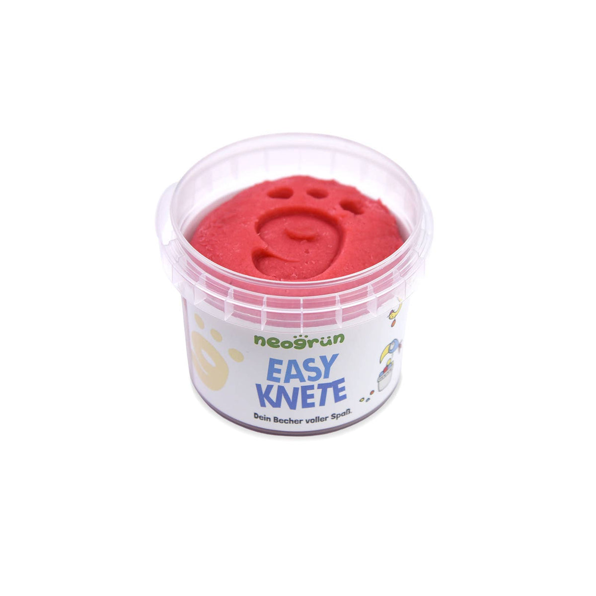 neoGRÜN | Modelleire / Lekedeig, Easy Dough, Økologisk / Vegansk, 120g | Rød