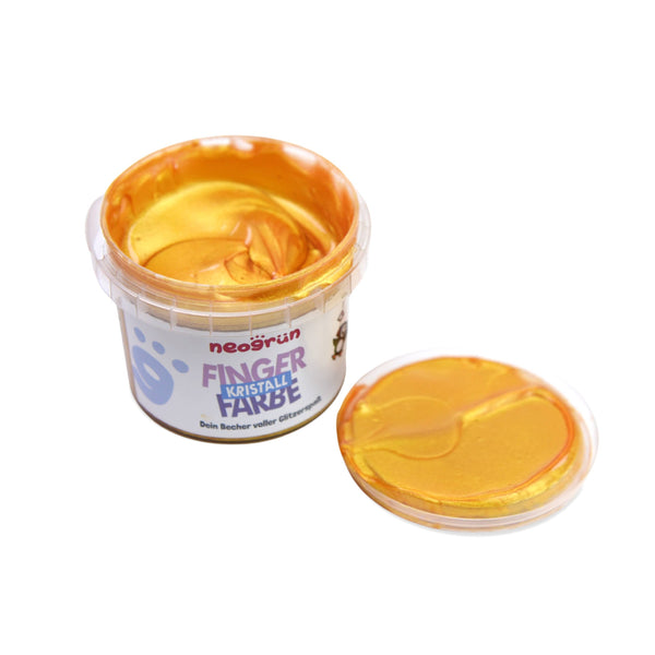 neoGRÜN | Fingermaling, Økologisk / Vegansk, 120g | Gold