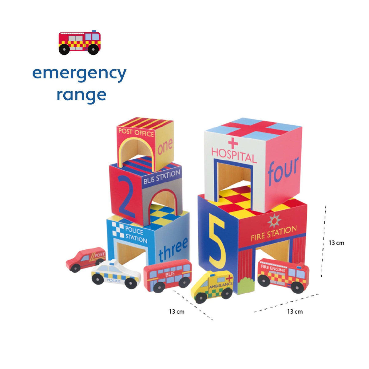 Orange Tree Toys | Stableklosser i tre | Kjøretøy og Garasjer