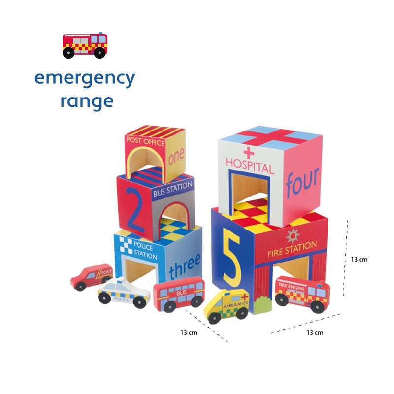 Orange Tree Toys | Stableklosser i tre | Kjøretøy og Garasjer