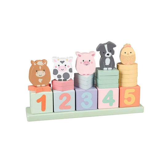 Orange Tree Toys | Gårdsdyr | Telle og Stablespill