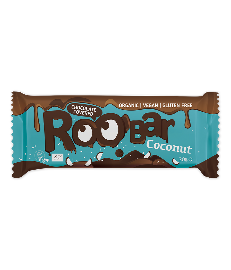 Smart Organic | Økologisk Nøttebar, Kokos med Sjokoladetrekk - 30g
