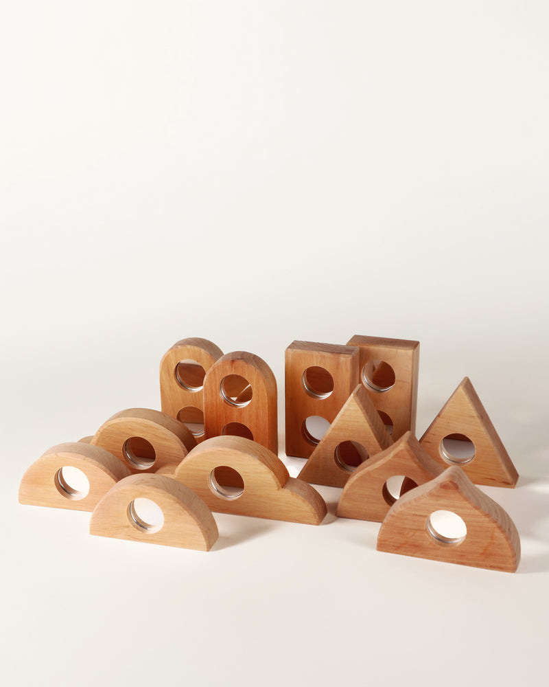 BAUSPIEL | Mirror Blocks - 12 deler