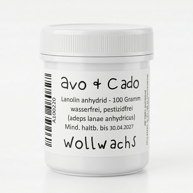 avo+cado | Lanolin 100% / Wool Wax for Impregnering av Ull, 100g