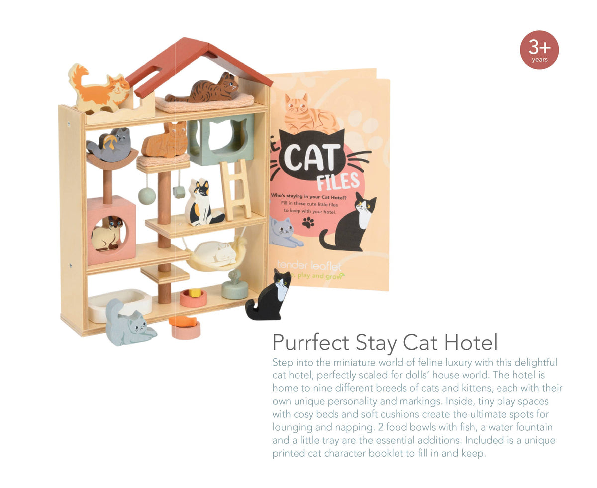 Tender Leaf | Kattehotellet, "Purrfect Stay Cat Hotel" - 99%* Plastfri