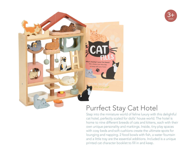 Tender Leaf | Kattehotellet, "Purrfect Stay Cat Hotel" - 99%* Plastfri