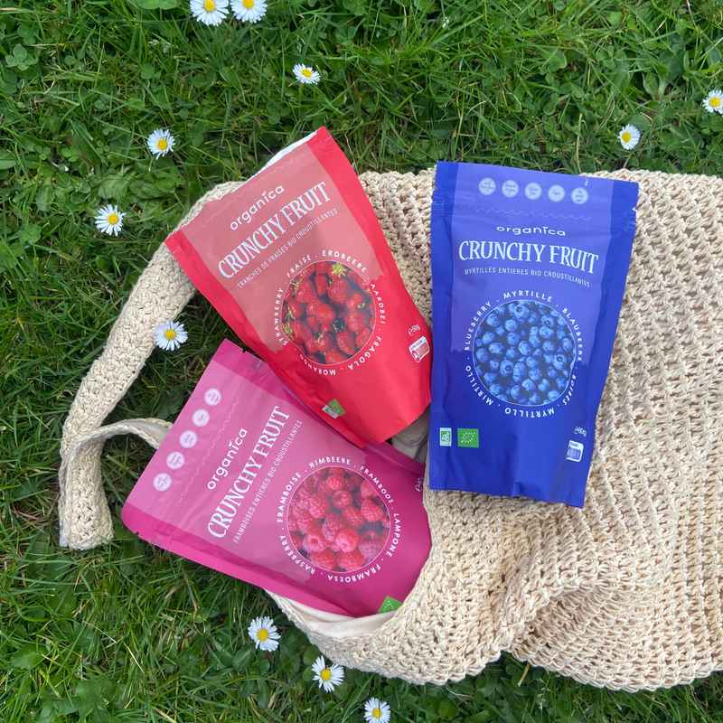 Organica | Økologiske Bringebær, Frysetørret, 100% Ren Frukt | 40g ~ 400g