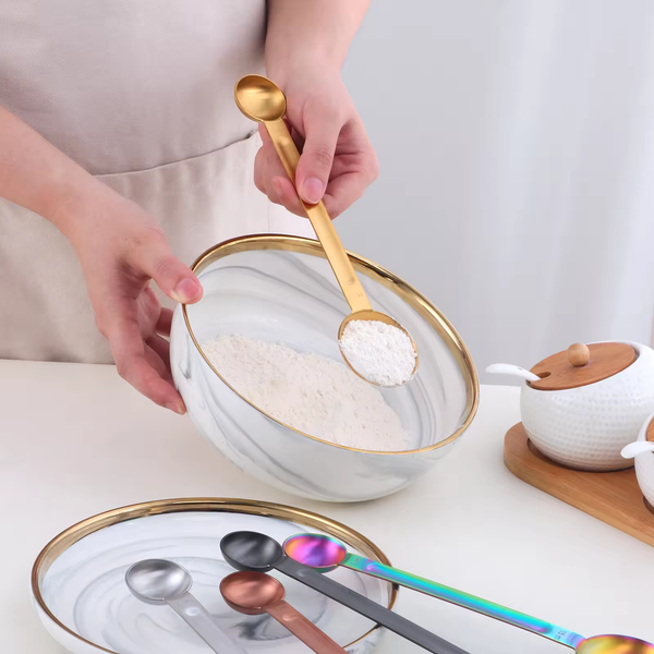 Måleskje i Rustfritt Stål, Dobbelsidig | Rose Gold