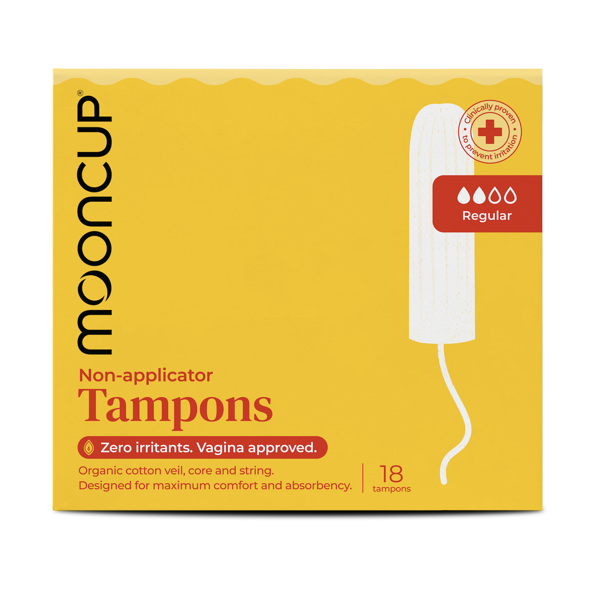 Mooncup | Tamponger uten Applikator, Plastfrie – Medium