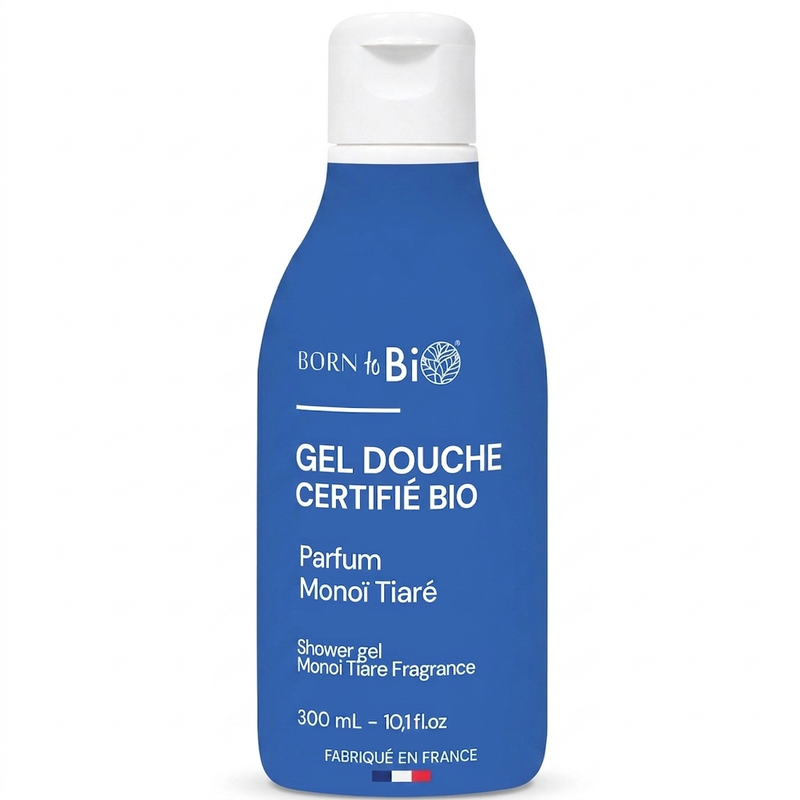 Born to Bio | Dusjgel, Økologisk med Duft av Monoi Tiaré - 300ml