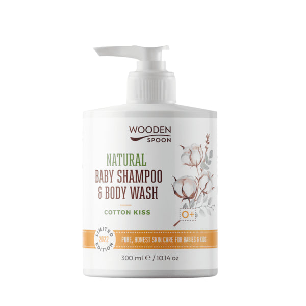 Wooden Spoon | Natural Baby Shampoo & Body Wash | Cotton Kiss | 300ml